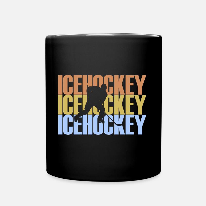 Eishockey - Tasse einfarbig - Schwarz