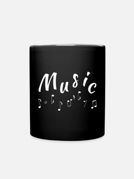 musique classique, lettrage de musique, partitions - Mug uni - noir