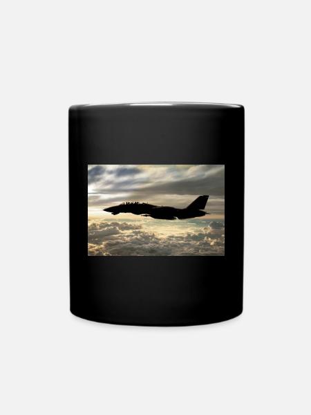 F-14 - Tasse einfarbig - Schwarz