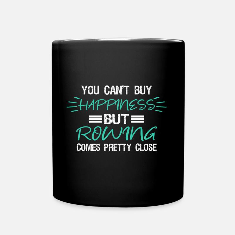 Rudern - Tasse einfarbig - Schwarz