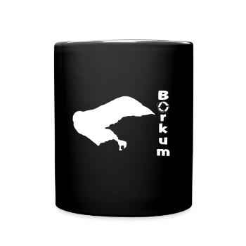Borkum - Tasse einfarbig - Schwarz - Vorne