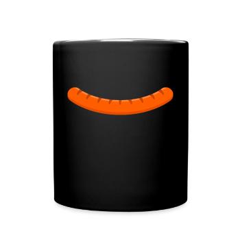 Grilled sausage - Full Colour Mug - black - Front