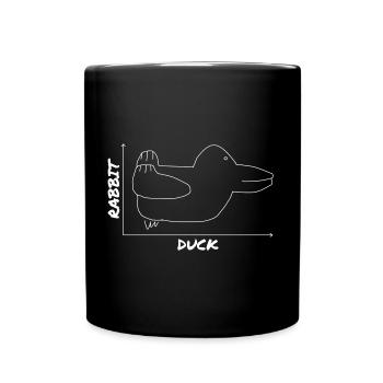 Drôle de canard graphique lapin - Mug uni - noir - Devant