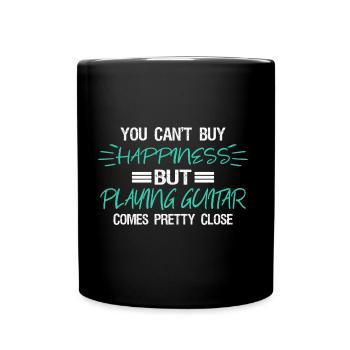 Gitarre - Tasse einfarbig - Schwarz - Vorne
