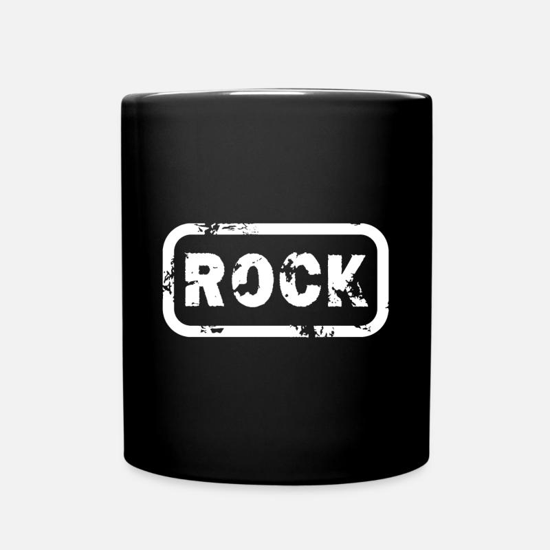 Rock - Tasse einfarbig - Schwarz
