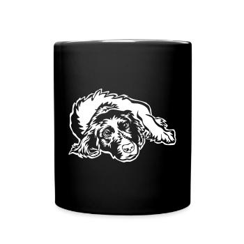 Münsterländer "Black Edition" - Tasse einfarbig - Schwarz - Vorne
