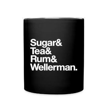 ShantyTok Zucker Tee Rum Wellerman Song Sea Shanty - Tasse einfarbig - Schwarz - Vorne