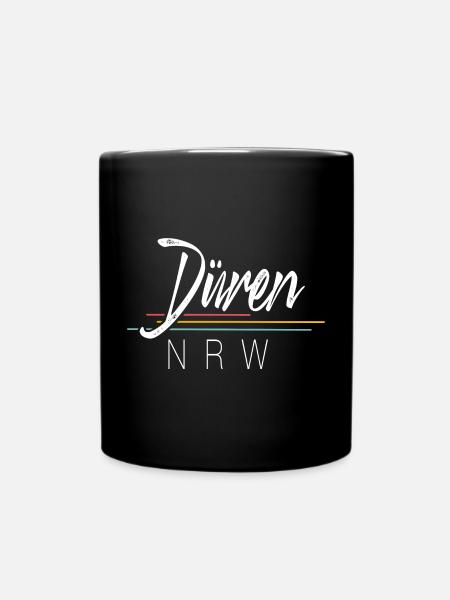 Düren Nrw - Tasse einfarbig - Schwarz