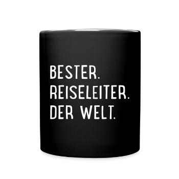 bester reiseleiter - Tasse einfarbig - Schwarz - Vorne