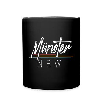 Münster Nrw - Tasse einfarbig - Schwarz - Vorne