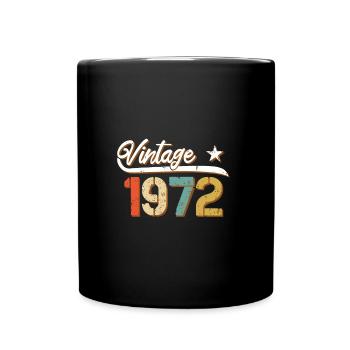 1972 Vintage - Mug uni - noir - Devant