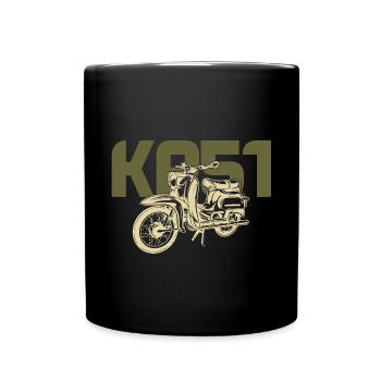 Ostmoped KR51 Retro Tuning culte RDA hirondelle Mofa - Mug uni - noir - Devant