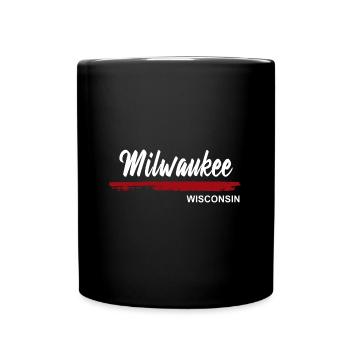 Milwaukee Wisconsin - Tasse einfarbig - Schwarz - Vorne