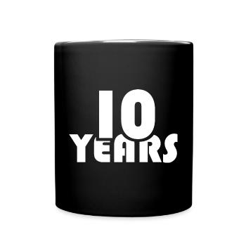 10 ans anniversaire Club Associations d’entreprises - Mug uni - noir - Devant