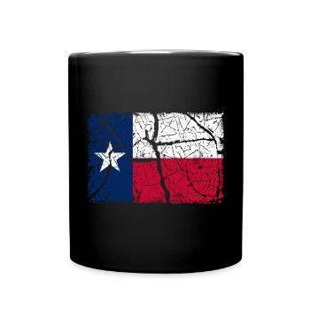 Texas Vintage - Tasse einfarbig - Schwarz - Vorne