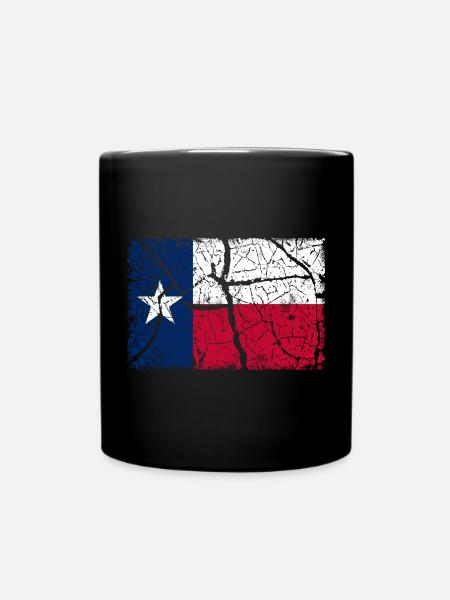 Texas Vintage - Tasse einfarbig - Schwarz
