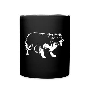 Border Collie "Black Edition" - Full Colour Mug - black - Front