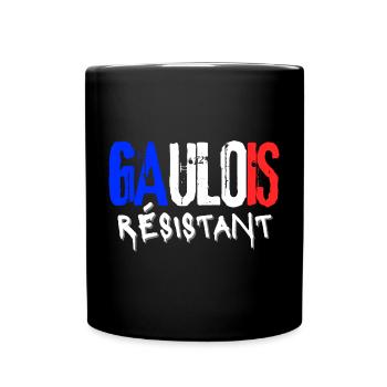 Gaulois Résistant - Mug uni - noir - Devant