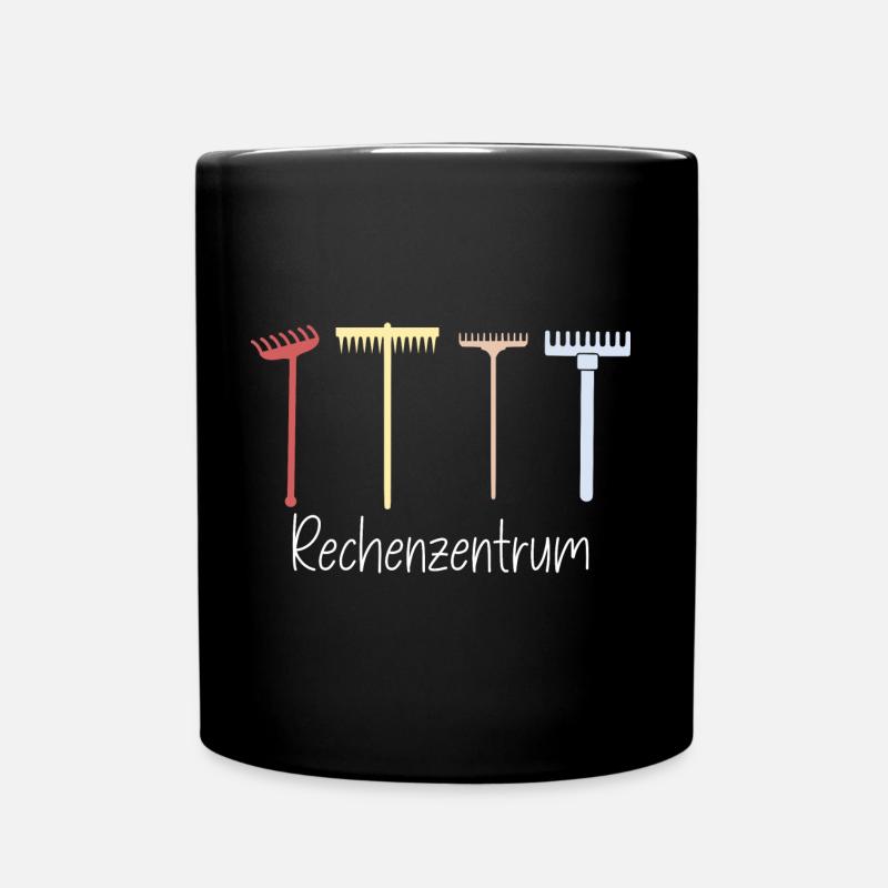 Rechenzentrum Garten Natur - Tasse einfarbig - Schwarz