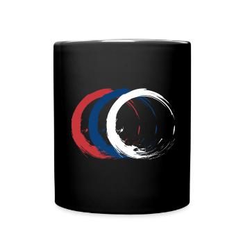 Serbien - Tasse einfarbig - Schwarz - Vorne