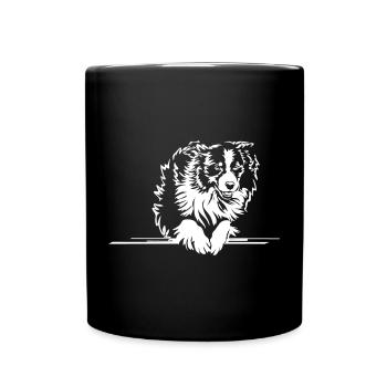 Australian Shepherd "Black Edition" - Full Colour Mug - black - Front
