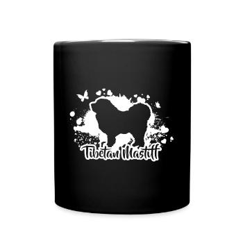 TIBETAN MASTIFF Dog Dog Do Khyi Wilsigns - Full Colour Mug - black - Front