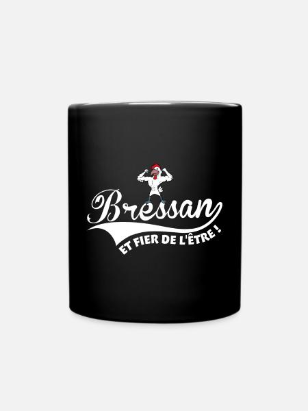 Bressan et fier de l'être volaille de Bresse - Mug uni - noir