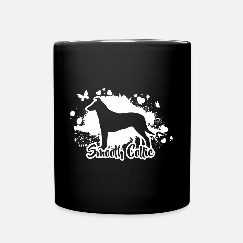 SMOOTH COLLIE Hunde Hund Wilsigns - Tasse einfarbig - Schwarz