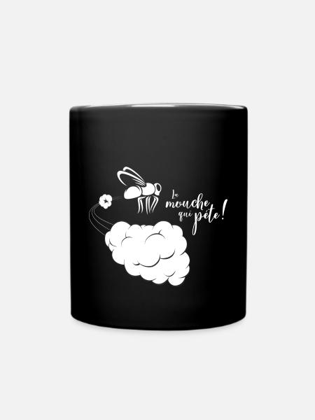 La mouche qui péte ! - Mug uni - noir