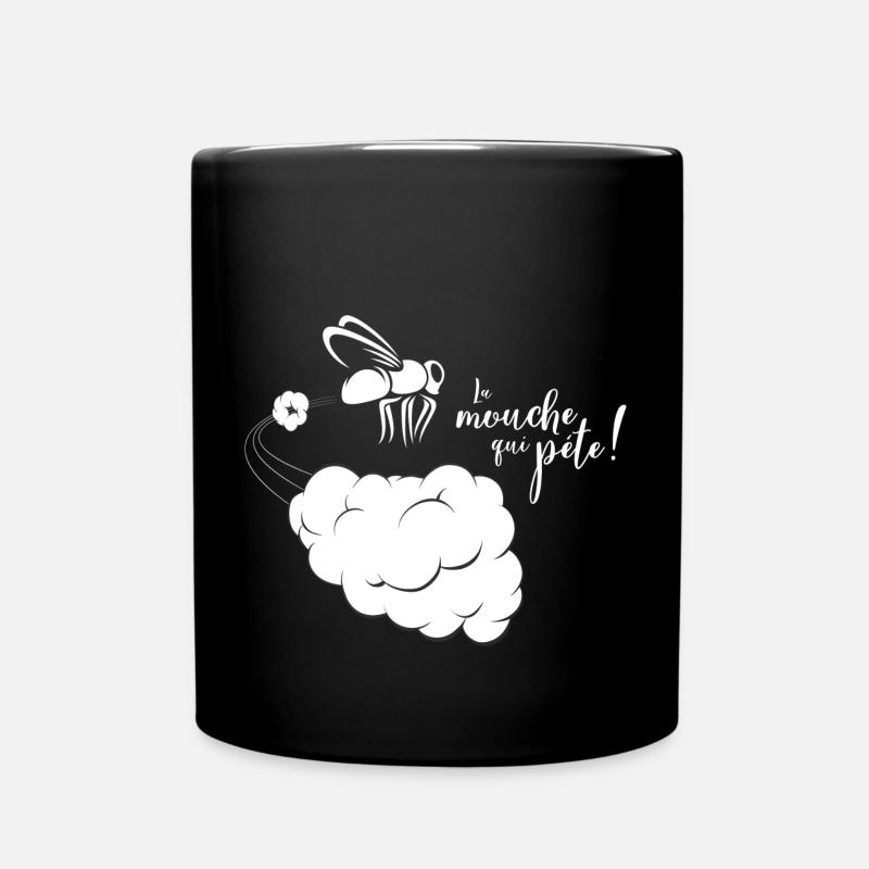 La mouche qui péte ! - Mug uni - noir