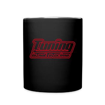 Cartuning Scooter Tuning - Tasse einfarbig - Schwarz - Vorne