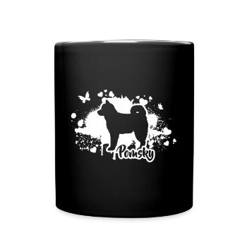 POMSKY Race de chien Chien Chiens Wilsigns - Mug uni - noir - Devant
