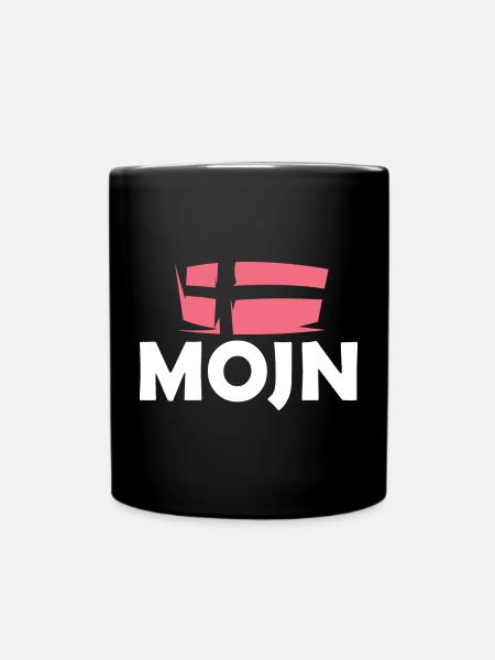 dansk Dänemark Symbol Fahne Flagge Logo Grafik - Tasse einfarbig - Schwarz