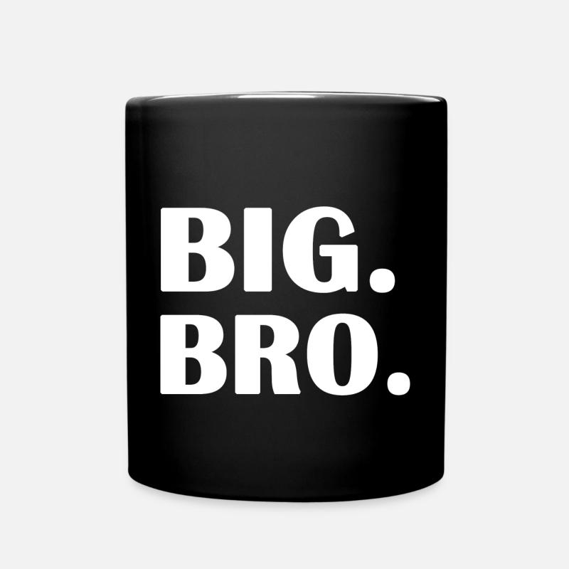 Großer Bruder - Tasse einfarbig - Schwarz