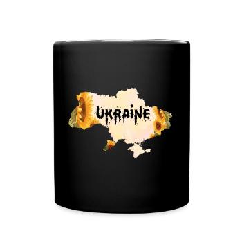 ukraine kiev slava ukraini tournesol zelenskyi - Mug uni - noir - Devant