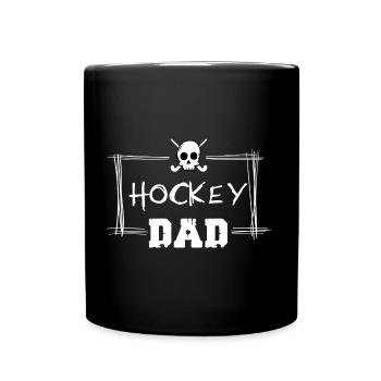 hockey sur gazon hockey hockey hockey hockeyé-papa - Mug uni - noir - Devant