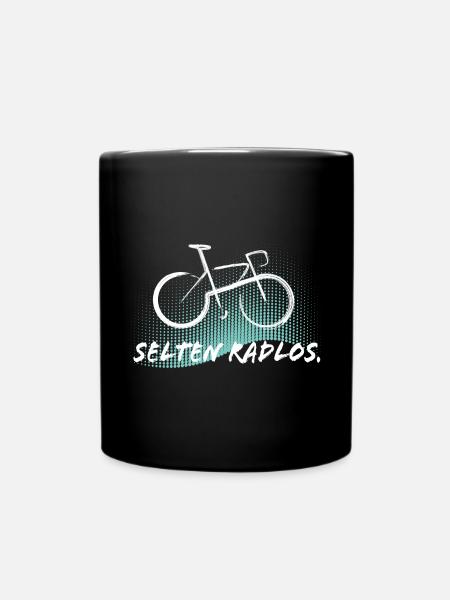 Selten Radlos - Fahrrad - Tasse einfarbig - Schwarz