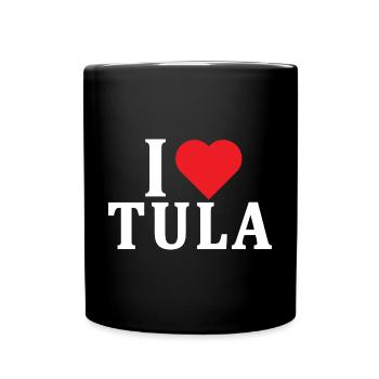 t-shirt Io amo Tula t-shirt Sardinia gift idea - Full Colour Mug - black - Front