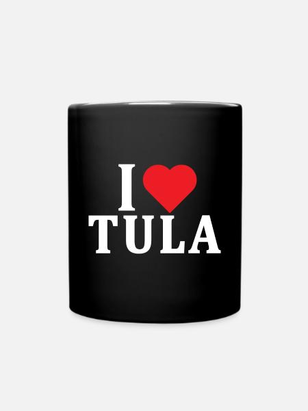 t-shirt Io amo Tula t-shirt Sardaigne idée cadeau - Mug uni - noir