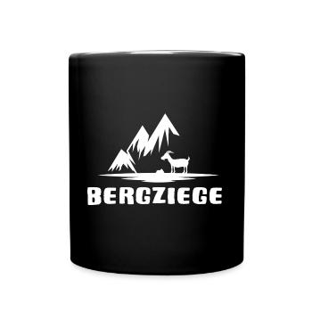 bergwandern bergziege alpin bergziel via ferrata - Tasse einfarbig - Schwarz - Vorne