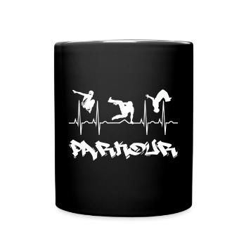 Parkour - Mug uni - noir - Devant