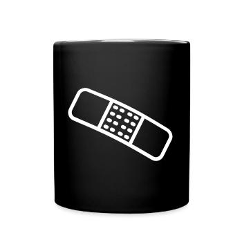 Pflaster - Tasse einfarbig - Schwarz - Vorne