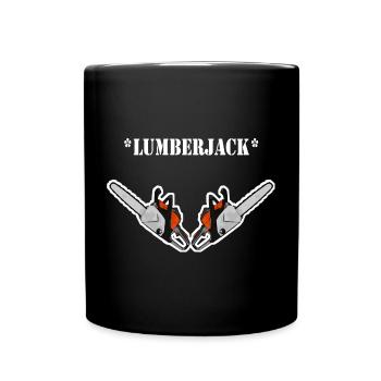Lumberjack - Tasse einfarbig - Schwarz - Vorne