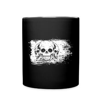 Bleached Frame Skulls - Full Colour Mug - black - Front