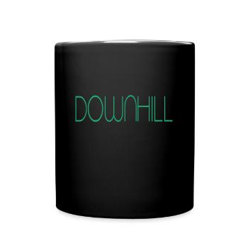 downhill - Tasse einfarbig - Schwarz - Vorne