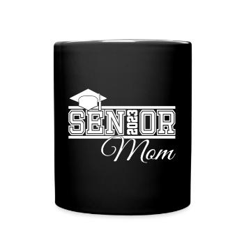 Senior 2023 Mutter Stolze Mutter von Absolventen - Tasse einfarbig - Schwarz - Vorne