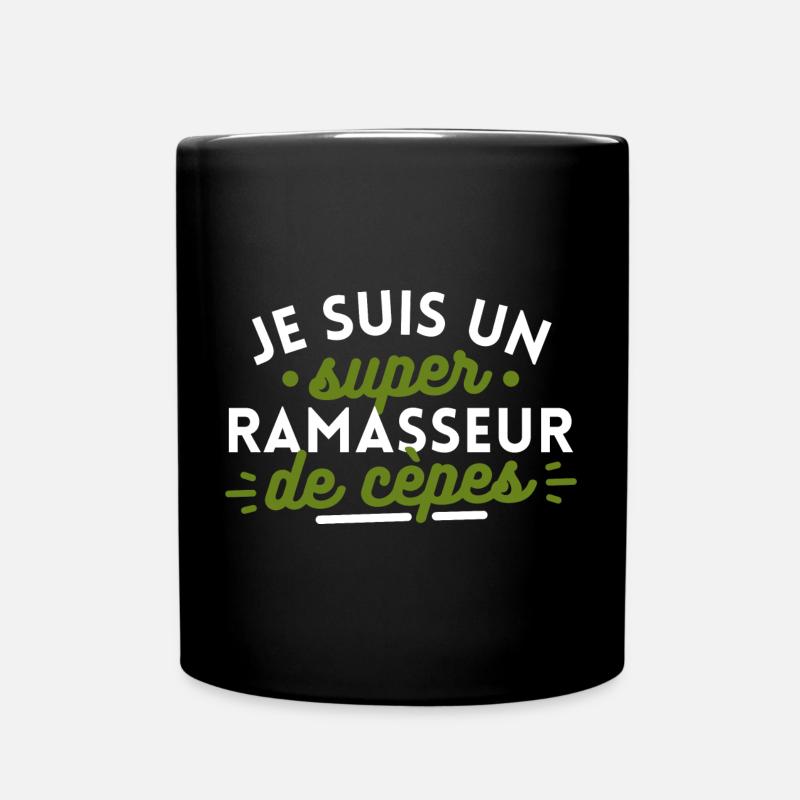 Je suis un super ramasseur de cèpes - Mug uni - noir