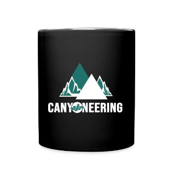 canyoning canyoneering mountains riveraction - Full Colour Mug - black - Front