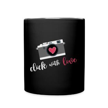 fotograf fotografieren fotokamera spiegelreflex - Tasse einfarbig - Schwarz - Vorne