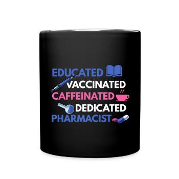 Apotheker Apotheke Pharmazie PTA - Tasse einfarbig - Schwarz - Vorne